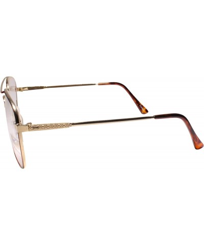 Half Lens Bifocal Square Gold Frame Reader 1.00 Reading Glasses $12.75 Square