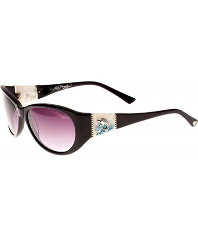 Jumping Koi Black Sunglasses with Leather Case $38.99 Oval