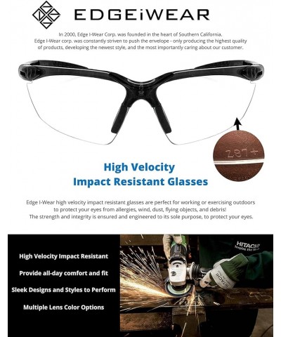 Sports High Impact Sunglass Double Injection Temples for Men Women Cycling Running Driving Fishing Golf Baseball Cl: Matte Bl...