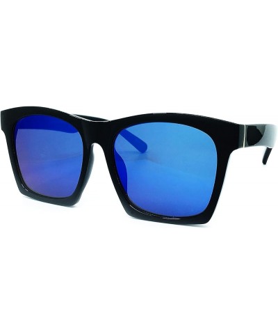 7242 Premium Oversize XXL Women Men Mirror Havana Tilda Shadow Style Fashion Sunglasses Blue $13.33 Oversized