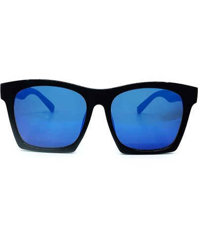 7242 Premium Oversize XXL Women Men Mirror Havana Tilda Shadow Style Fashion Sunglasses Blue $13.33 Oversized