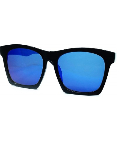 7242 Premium Oversize XXL Women Men Mirror Havana Tilda Shadow Style Fashion Sunglasses Blue $13.33 Oversized