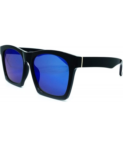 7242 Premium Oversize XXL Women Men Mirror Havana Tilda Shadow Style Fashion Sunglasses Blue $13.33 Oversized