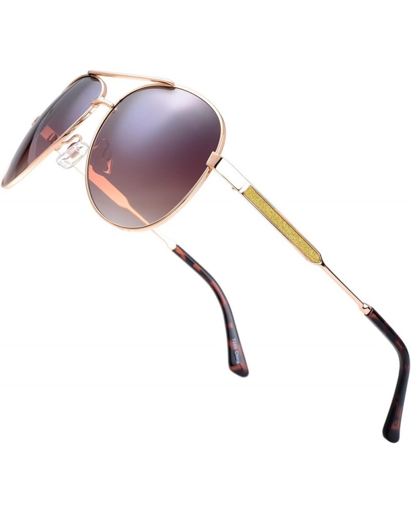 Classic Crystal Elegant Women Beauty Design Sunglasses Gift Box L162-gold Brown Gradient $9.17 Oval