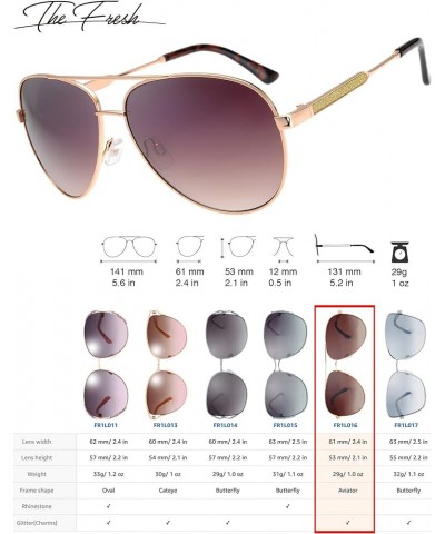 Classic Crystal Elegant Women Beauty Design Sunglasses Gift Box L162-gold Brown Gradient $9.17 Oval