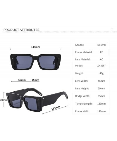 Outdoor Vacation Trendy Driving Sunglasses for Men and Women (Color : D, Size : 1) 1 E $15.65 Designer