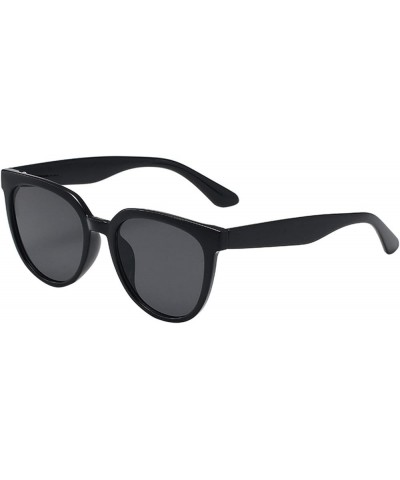 Women Men Classic Square Polarized Sunglasses Retro Trendy Sunnies Eyewear Rewind Tops for Juniors Black $7.18 Aviator