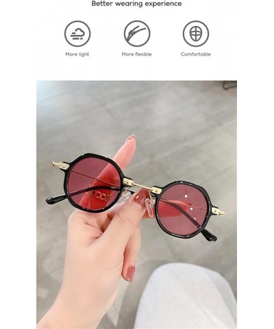 Small Frame Retro Sunglasses Women, Outdoor Driving Holiday Glasses (Color : F, Size : Medium) Medium A $15.43 Designer