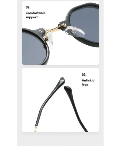 Small Frame Retro Sunglasses Women, Outdoor Driving Holiday Glasses (Color : F, Size : Medium) Medium A $15.43 Designer