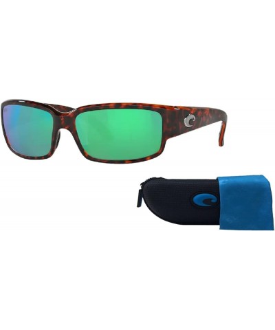 mens Caballito Rectangle Sunglasses With Designer iWear Eyewear Kit 10 Tortoise / Green Mirror 580g Polarized $90.16 Rectangular