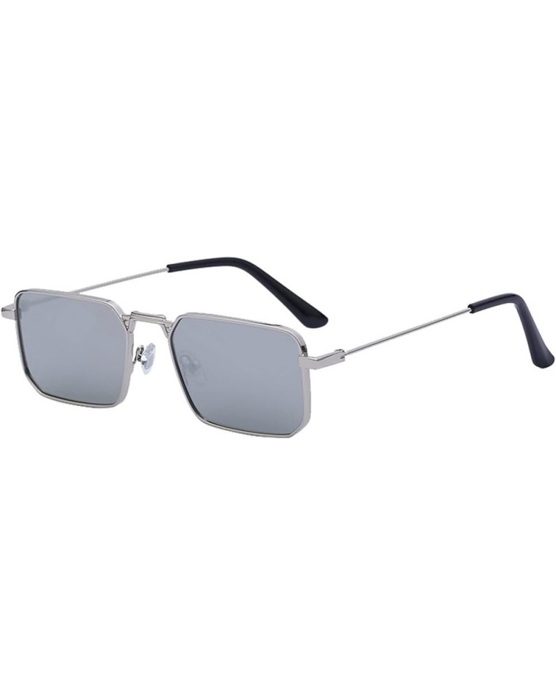 Square Frame Men and Women Shading Sunglasses, Outdoor Beach Driving Glasses (Color : D, Size : Medium) Medium B $18.35 Designer