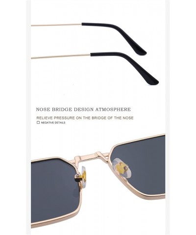 Square Frame Men and Women Shading Sunglasses, Outdoor Beach Driving Glasses (Color : D, Size : Medium) Medium B $18.35 Designer