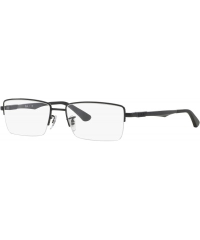 Men's RX6263 Rectangular Prescription Eyewear Frames, Black, 54mm $50.64 Rectangular