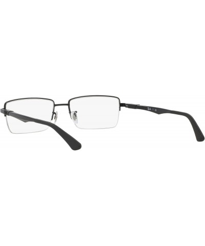 Men's RX6263 Rectangular Prescription Eyewear Frames, Black, 54mm $50.64 Rectangular