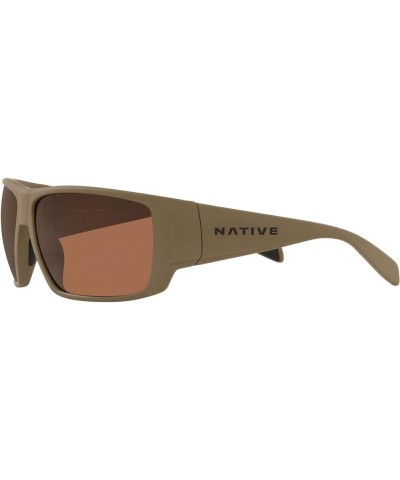 Sightcaster Rectangular Sunglasses Desert Tan/Bronze $28.22 Rimless