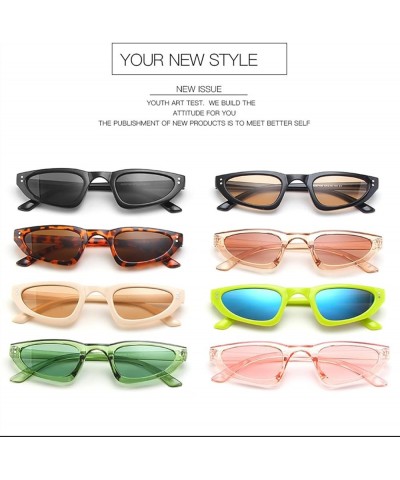 Retro Small Frame Cat Eye Men And Women Photo Beach Driving Sunglasses E $15.74 Designer