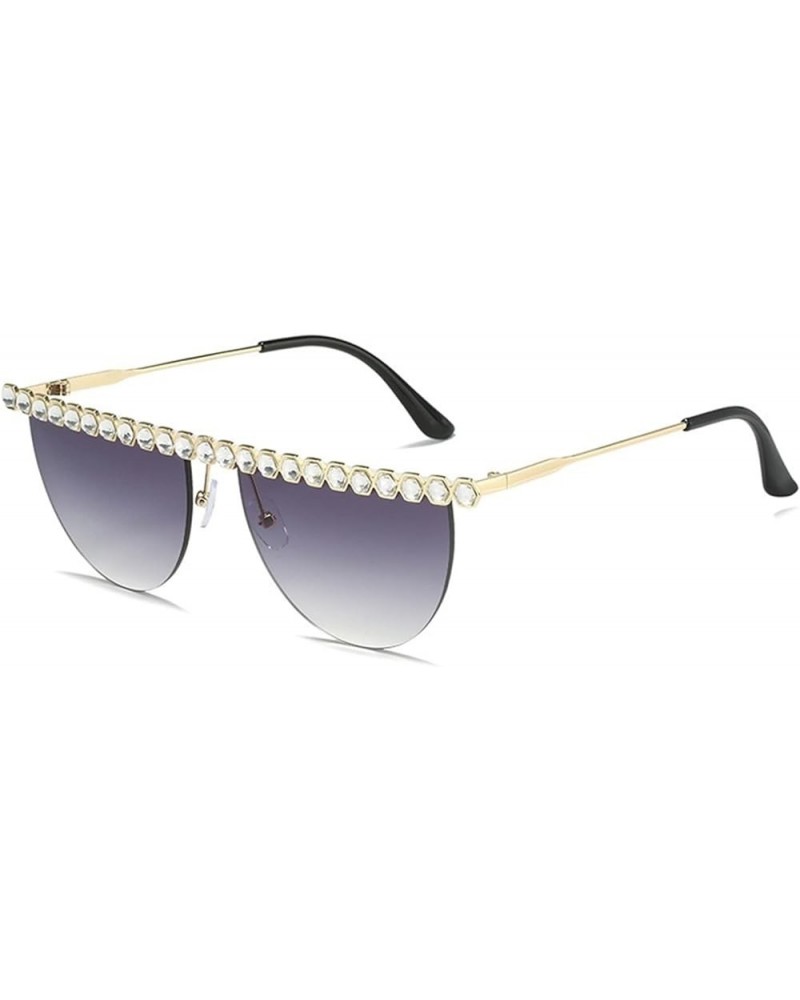 Frameless Fashion Women Sunglasses Outdoor Vacation Party Decorative Sunglasses (Color : E, Size : 1) 1 F $19.02 Designer