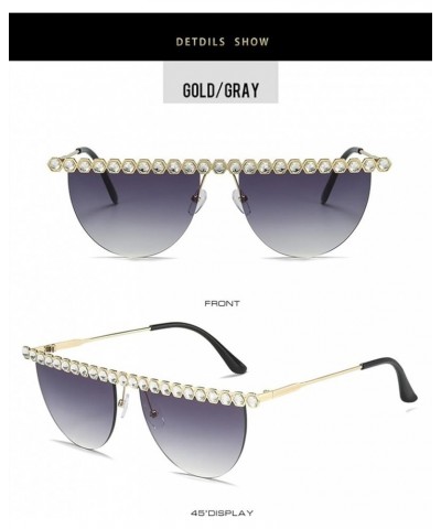 Frameless Fashion Women Sunglasses Outdoor Vacation Party Decorative Sunglasses (Color : E, Size : 1) 1 F $19.02 Designer