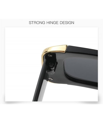 Large Frame Men and Women Outdoor Fashion Decorative Sunglasses Gift (Color : E, Size : 1) 1 E $14.78 Designer