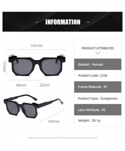 Retro Street Shot Men and Women Sunglasses, Outdoor Vacation Beach Glasses (Color : B, Size : Medium) Medium D $23.30 Designer