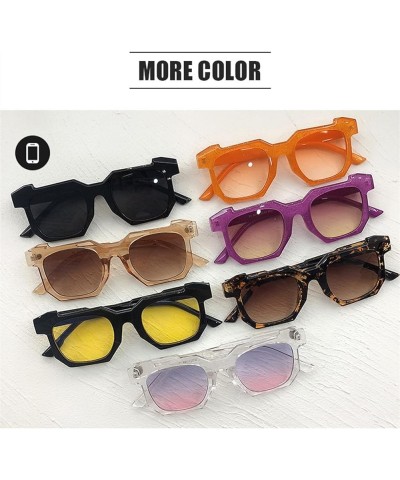 Retro Street Shot Men and Women Sunglasses, Outdoor Vacation Beach Glasses (Color : B, Size : Medium) Medium D $23.30 Designer