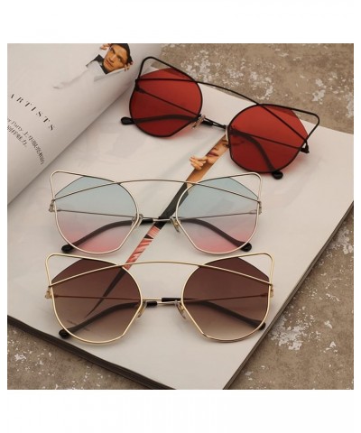 Cat Eye Metal Woman Outdoor Vacation Party Decorative Sunglasses E $34.11 Sport