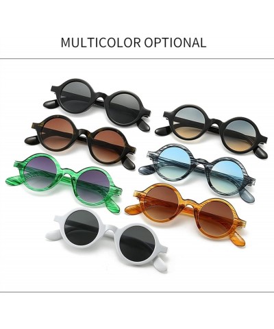 Round Frame Women and Men Street Fashion Sunglasses (Color : B, Size : 1) 1 B $16.63 Designer