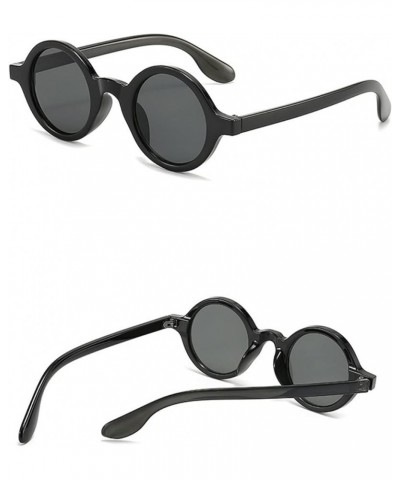 Round Frame Women and Men Street Fashion Sunglasses (Color : B, Size : 1) 1 B $16.63 Designer