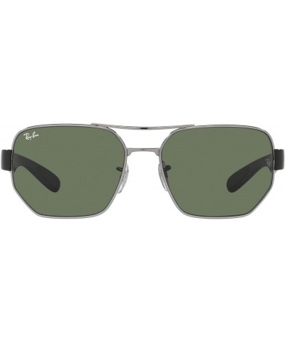 Rb3672 Rectangular Sunglasses Gunmetal/Dark Green $56.92 Rectangular