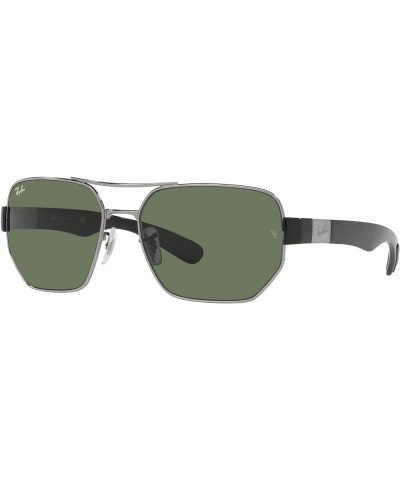 Rb3672 Rectangular Sunglasses Gunmetal/Dark Green $56.92 Rectangular