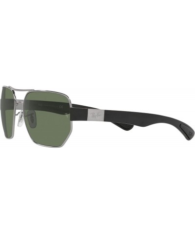 Rb3672 Rectangular Sunglasses Gunmetal/Dark Green $56.92 Rectangular