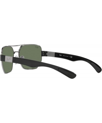 Rb3672 Rectangular Sunglasses Gunmetal/Dark Green $56.92 Rectangular