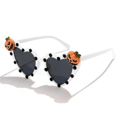 Heart shape Pumpkin Sunglasses for Women Party Cute Prom Halloween Glasses Fashion rhinestone Shades C2 $10.71 Designer