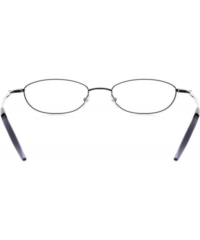 Optical Eyewear - Modified Oval Shape, Metal Full Rim Frame - for Women or Men Prescription Eyeglasses RX Navy Blue $29.98 Oval