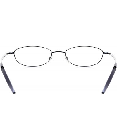 Optical Eyewear - Modified Oval Shape, Metal Full Rim Frame - for Women or Men Prescription Eyeglasses RX Navy Blue $29.98 Oval