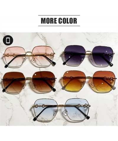 Large Frame Square Retro Street Sunglasses, Outdoor Vacation Driving Glasses (Color : C, Size : Medium) Medium B $22.34 Square