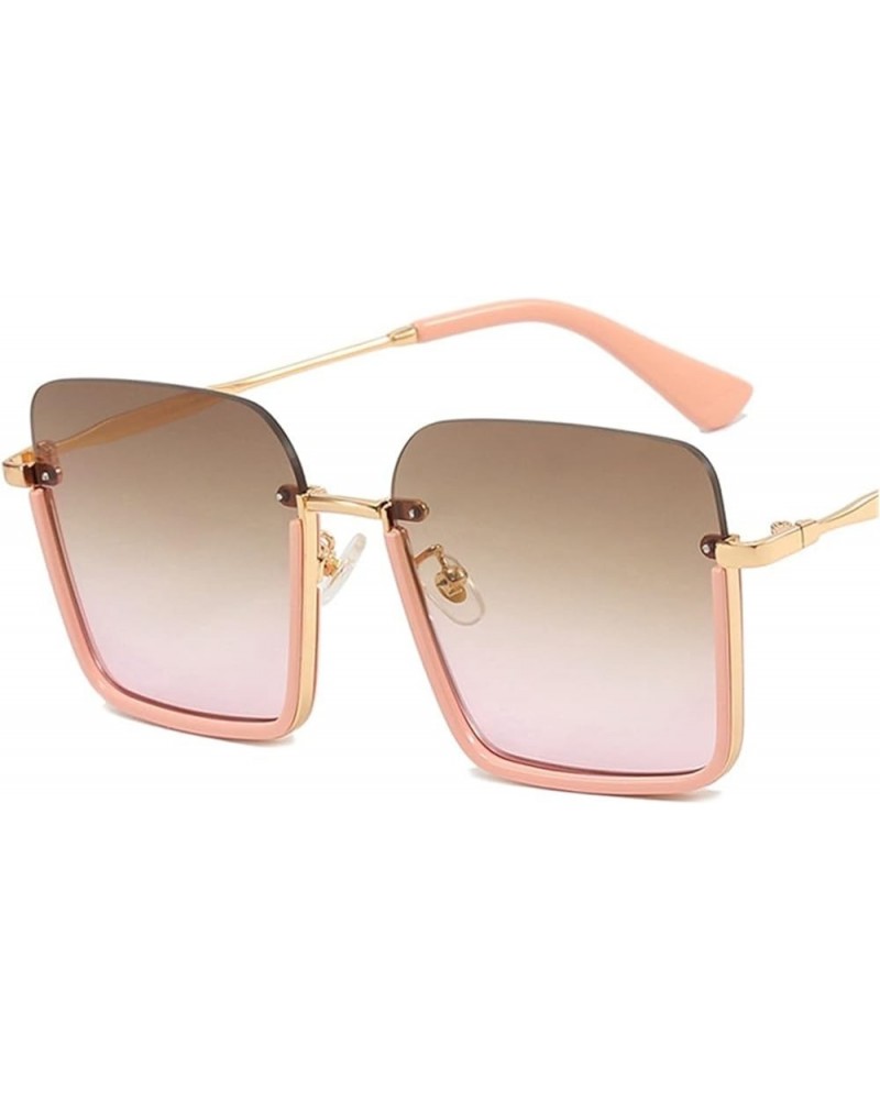 Retro Large Frame Square Sunglasses for Men and Women Outdoor Driving (Color : D, Size : 1) 1 F $17.39 Designer