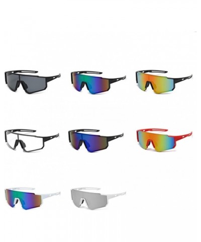 Men Women Cycling Sunglasses Safety Goggles Transparent Bicycle Glasses UV400 Glasses Cycling Fashion Sports Glasses (Color :...