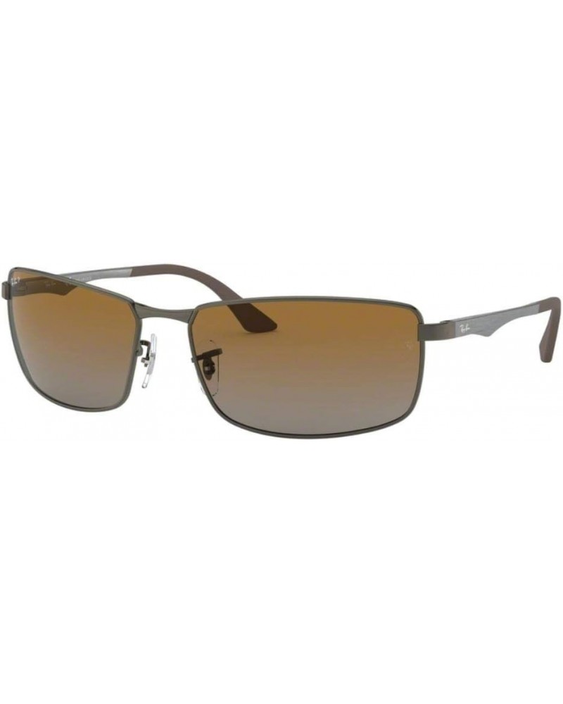 RB3498 Sunglasses For Men + BUNDLE with Designer iWear Eyewear Care Kit 40 Matte Gunmetal/Grey Brown Gradient Polarized $84.9...