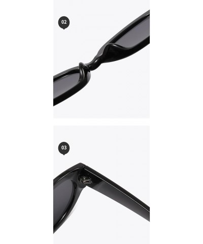 Retro Oval Men And Women Sunglasses Small Frame Hip-hop Outdoor Fashion Decorative Sunglasses Gift C $12.91 Designer