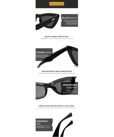 Fashion Cat Eye Men and Women Decorative Sunglasses Outdoor Holiday Beach Sunglasses (Color : J, Size : 1) 1 K $14.35 Designer