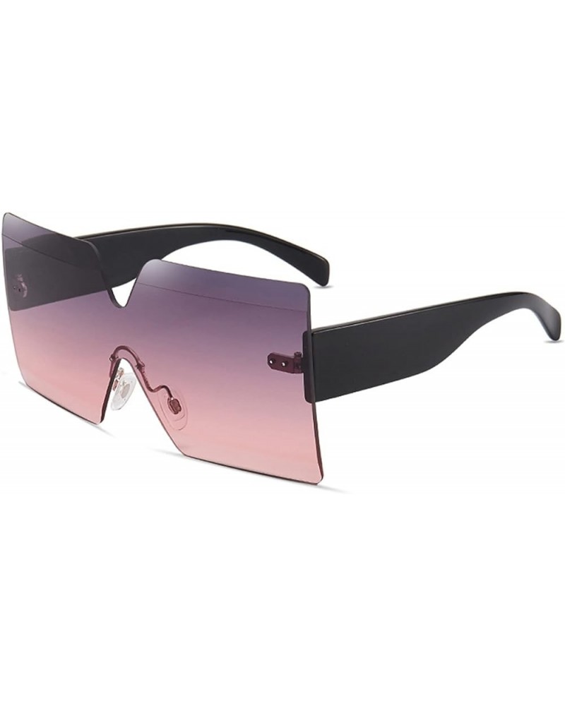 Large Frame Men and Women Fashion Decorative Sunglasses (Color : H, Size : 1) 1 B $17.10 Designer