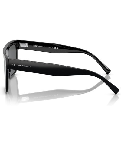 Unisex Sunglasses Black Frame, Dark Grey Lenses, 52MM Black $71.10 Square