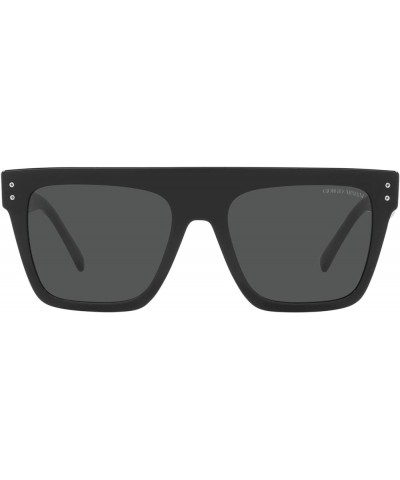 Unisex Sunglasses Black Frame, Dark Grey Lenses, 52MM Black $71.10 Square