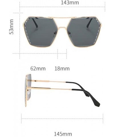 Fashion Street Shot Men and Women Sunglasses, Outdoor Vacation Beach Internet Celebrity Glasses (Color : B, Size : Medium) Me...