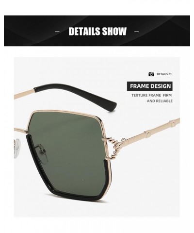 Large Frame Women Outdoor Vacation Beach Fashion Photo Decorative Sunglasses (Color : C, Size : 1) 1 D $15.90 Designer