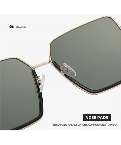 Large Frame Women Outdoor Vacation Beach Fashion Photo Decorative Sunglasses (Color : C, Size : 1) 1 D $15.90 Designer