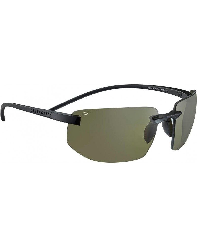 Men's Lupton Oval Sunglasses, Matte Black, Medium $84.05 Oval