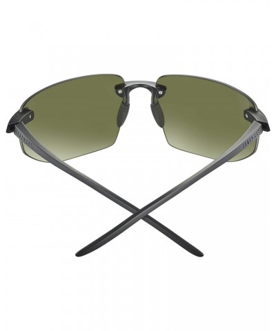 Men's Lupton Oval Sunglasses, Matte Black, Medium $84.05 Oval