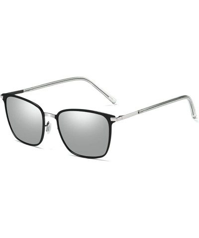 Men's Box Polarized Sunglasses Metal Driver Sun Shading Sunglasses (Color : C, Size : Medium) Medium B $20.89 Designer